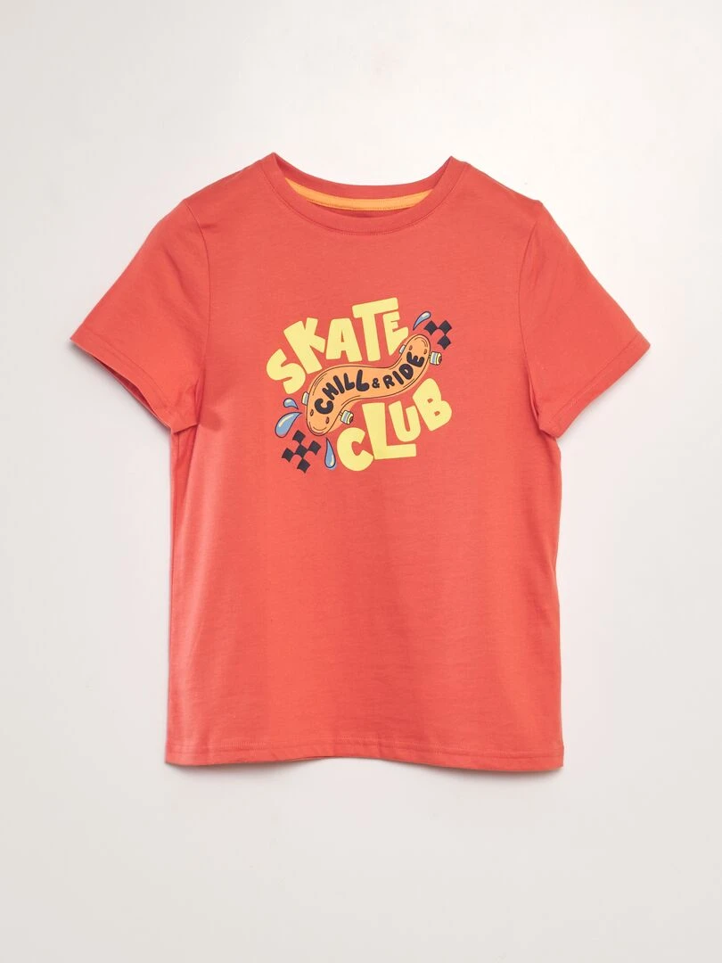 T shirt imprimé Rouge