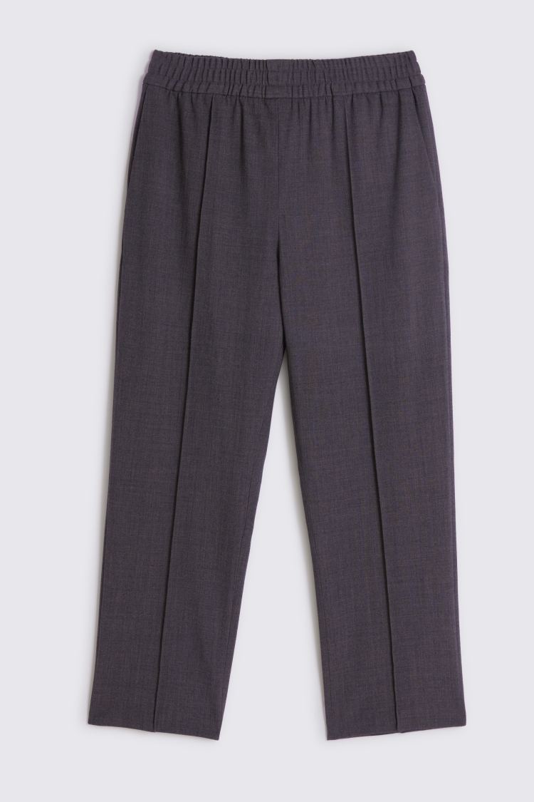 Tailored Fit Charcoal Flannel Trousers   Buy Online at Moss