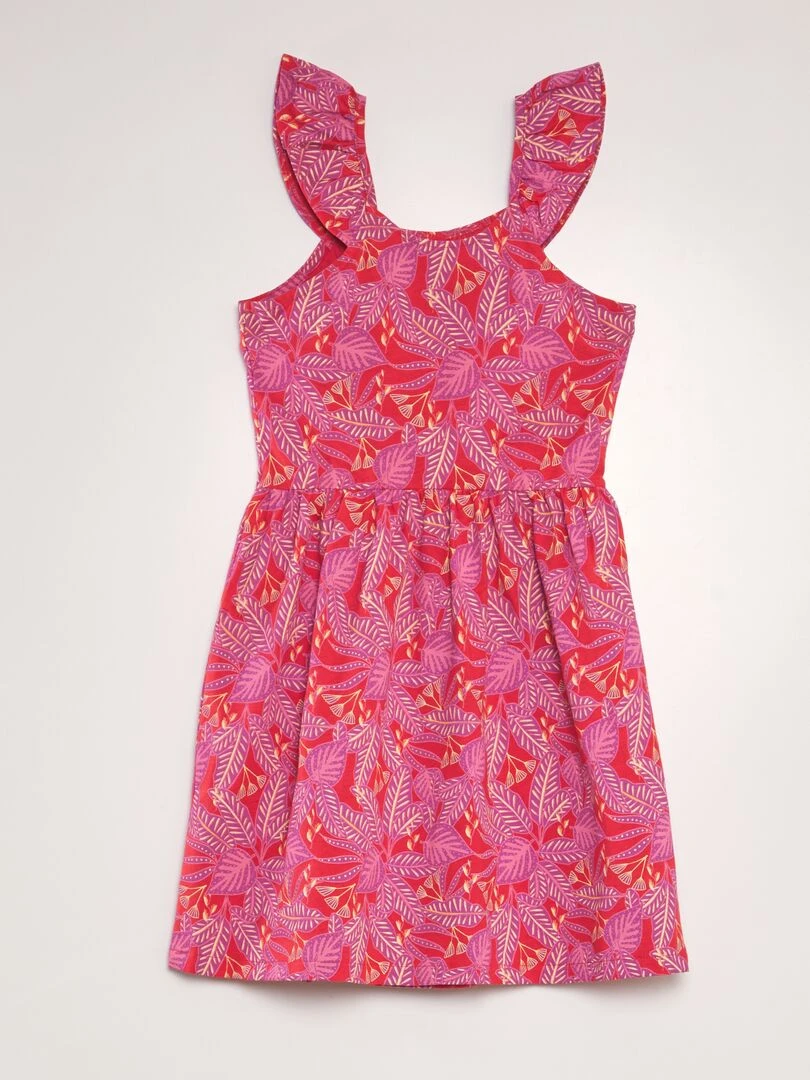 Robe légère imprimée   Rouge