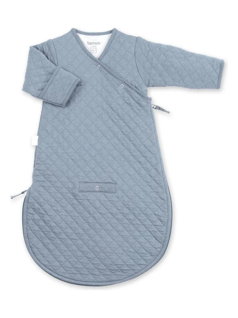 Bemini Gigoteuse avec moufles Pady quilted jersey Bleu gris