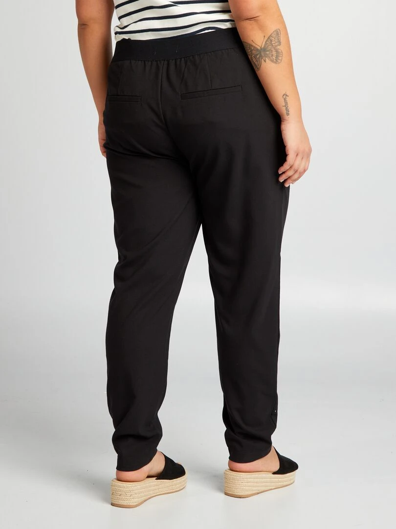 Pantalon fluide droit 'Only Carmakoma'   noir