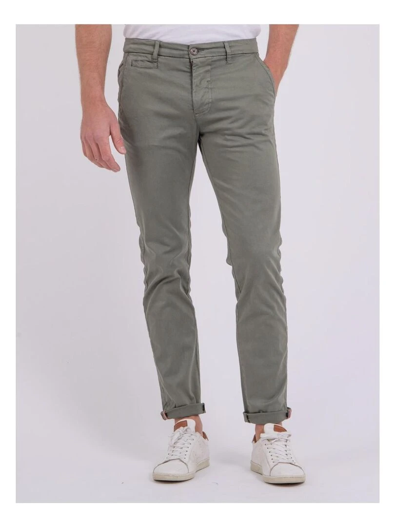 Pantalon chino CALES Kaki