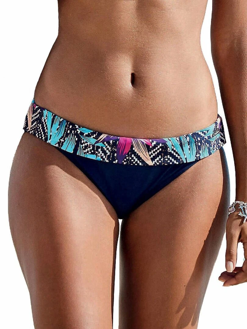 Bas maillot de bain ceinturé Jane bleu marine Bleu marine
