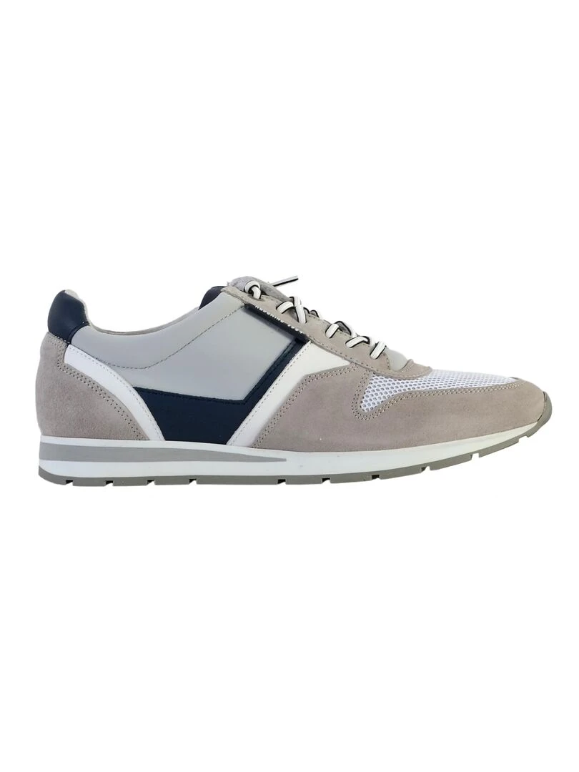 Basket cuir redskins Smith Gris