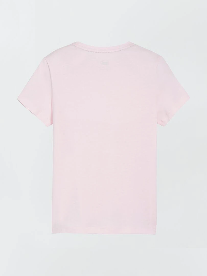 T shirt 'Puma' en coton Rose