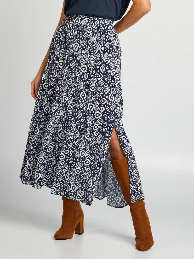 Jupe évasée Bleu marine