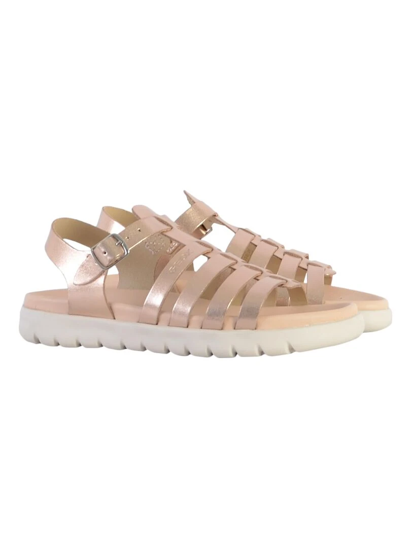 Sandale à Bride Plate Geox Enfant Soleima   Beige