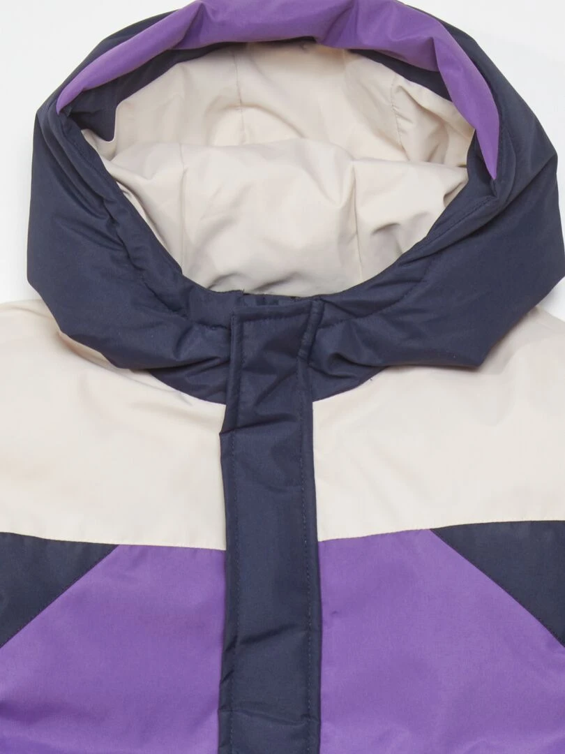 Doudoune déperlante   Violet/bleu/beige