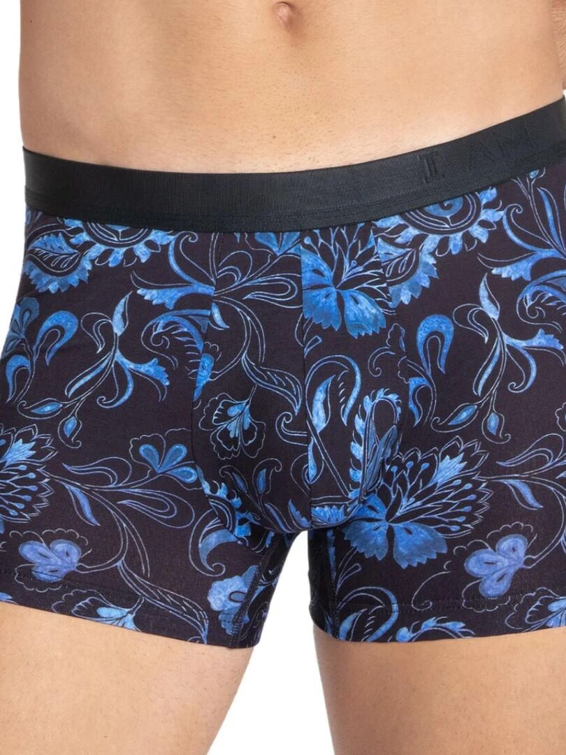 Boxer homme en lyocell et à motif cachemire Kanji Bleu