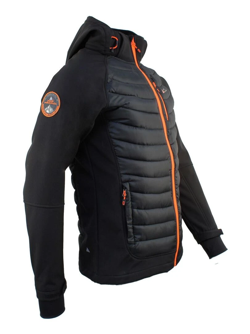 Blouson softshell homme CAPASO   PEAK MOUNTAIN   Noir Noir