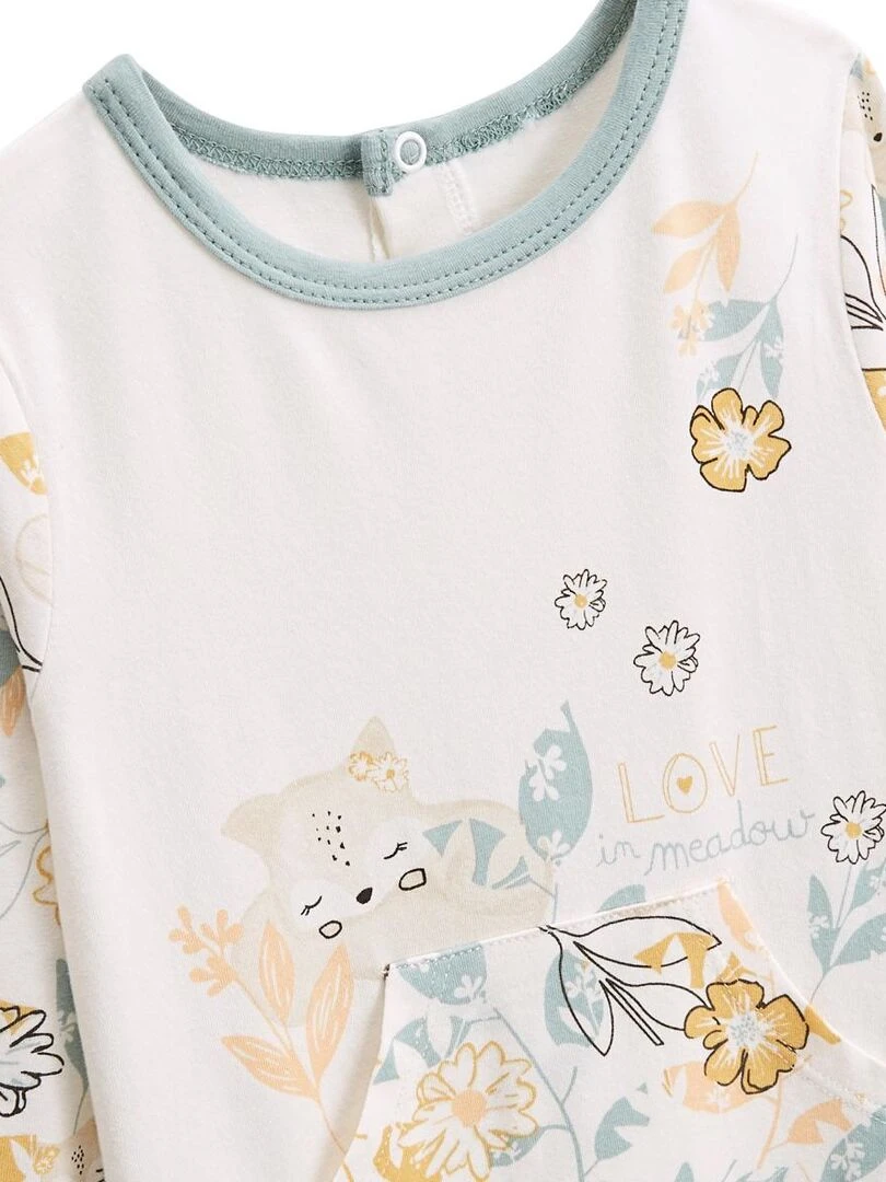 Pyjama bébé Capucine   Ecru