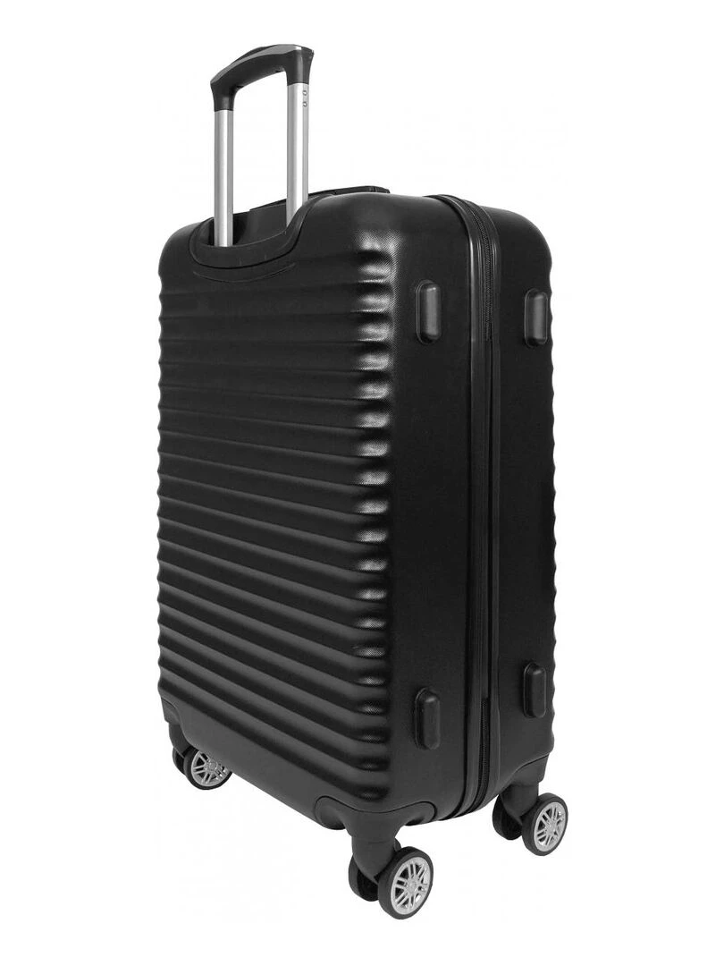 Lot 3 Valises Rigides plus 1 Vanity ABS   Noir