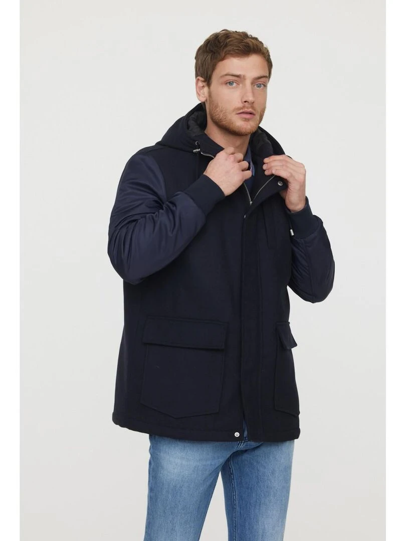 Lee Cooper   Manteau manches longues polyester  FERD   Bleu marine