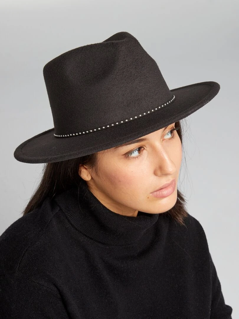 Chapeau feutre Noir