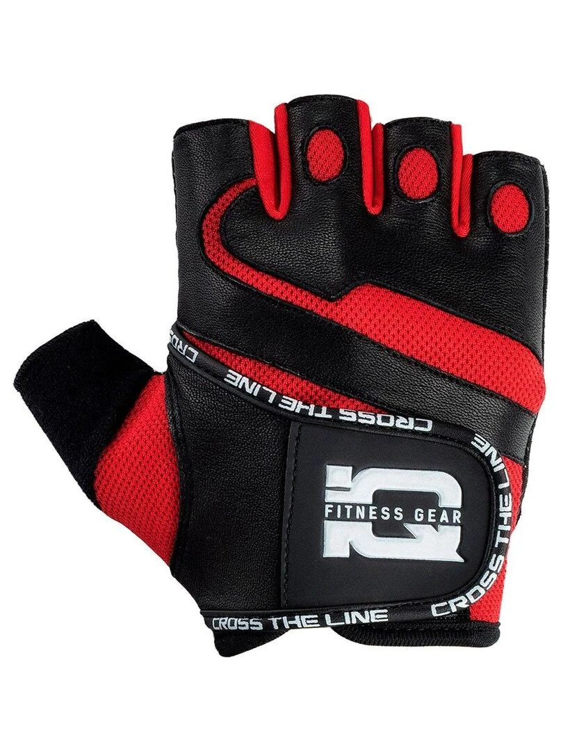 IQ Gants BRIGHT Adulte Noir Rouge