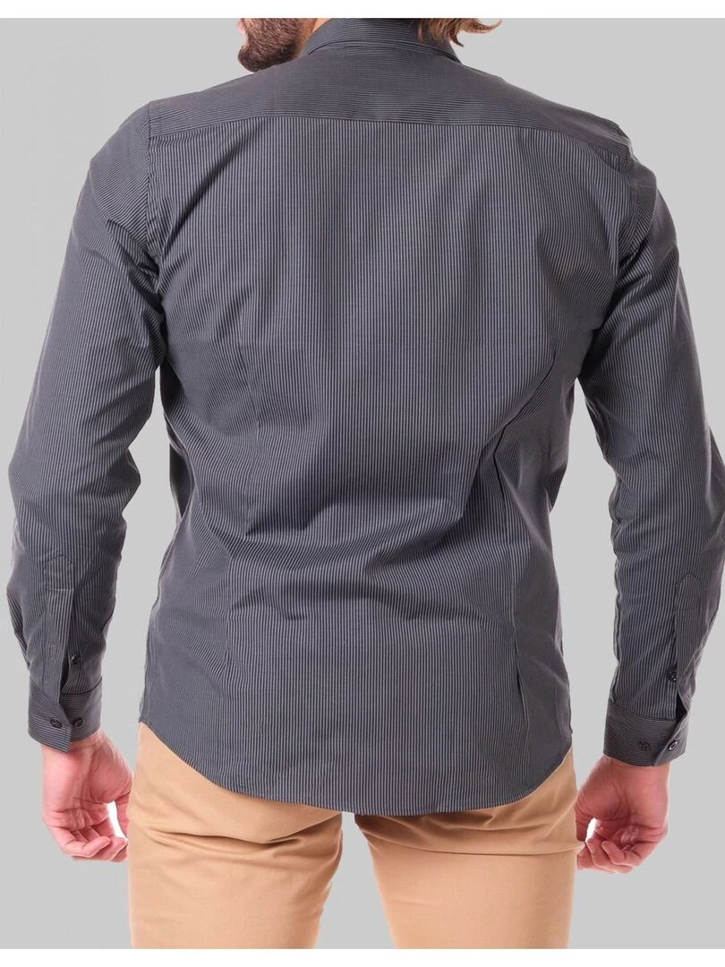 Chemise à rayures Kebello   Gris