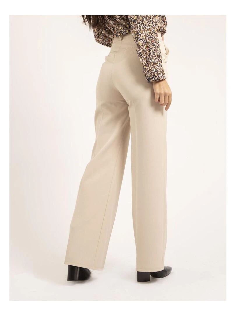 Pantalon coupe droite EMELINE Beige