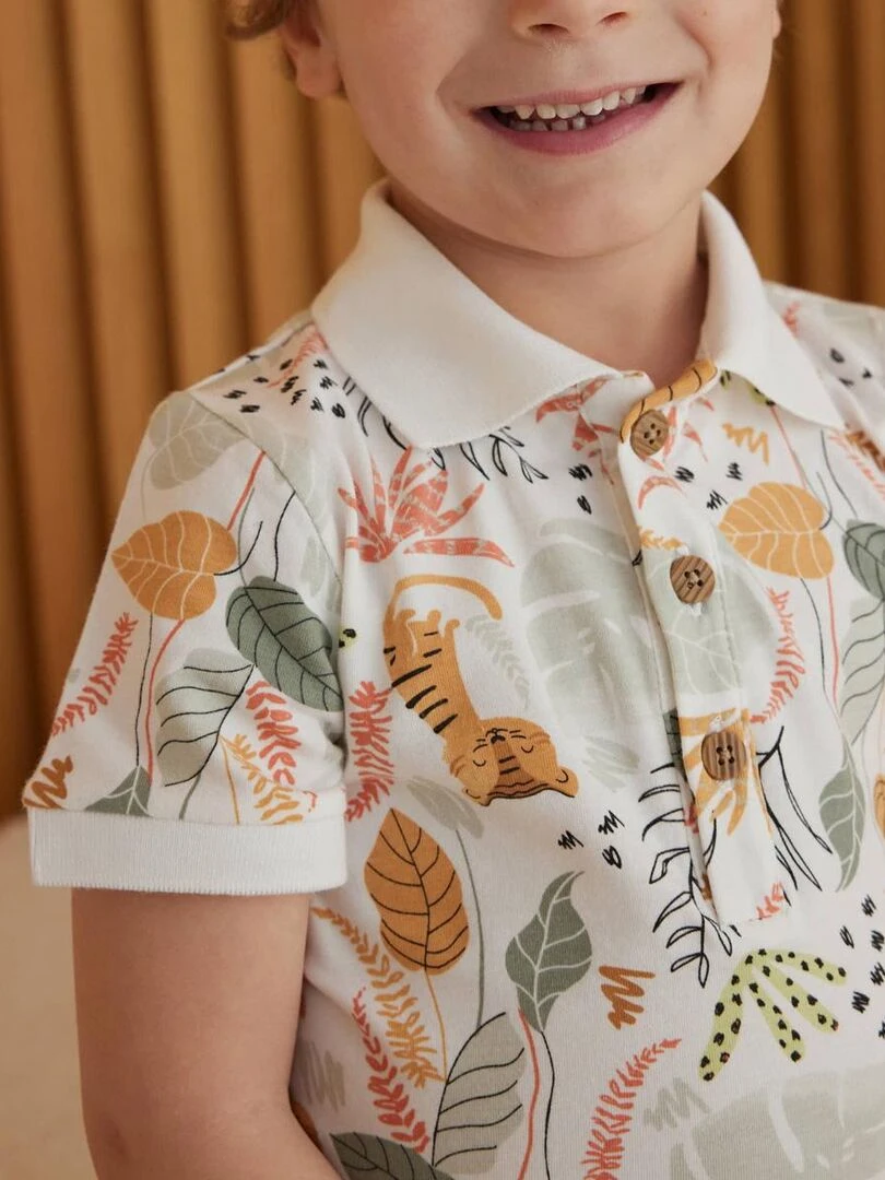 Polo bébé Dumbea   Ecru