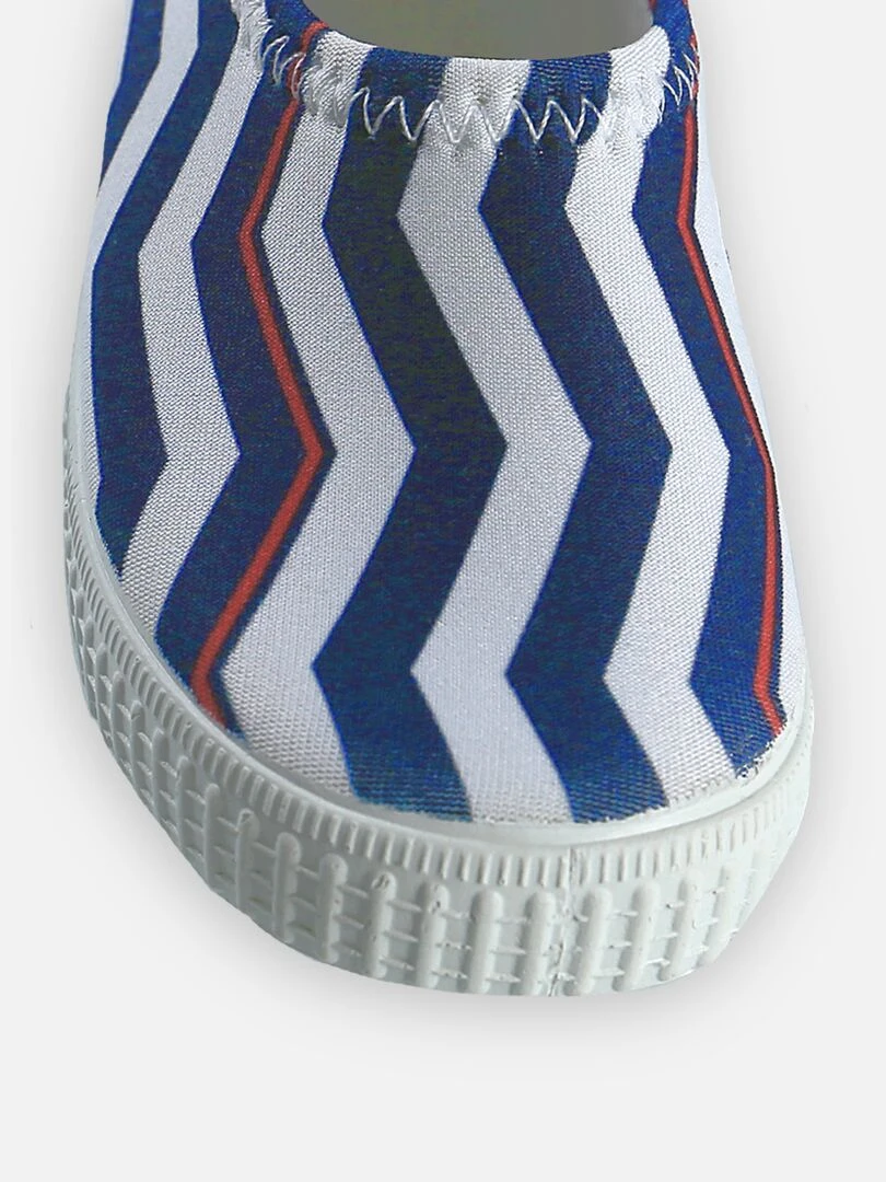 Chaussures de bain rayures Archimède Bleu