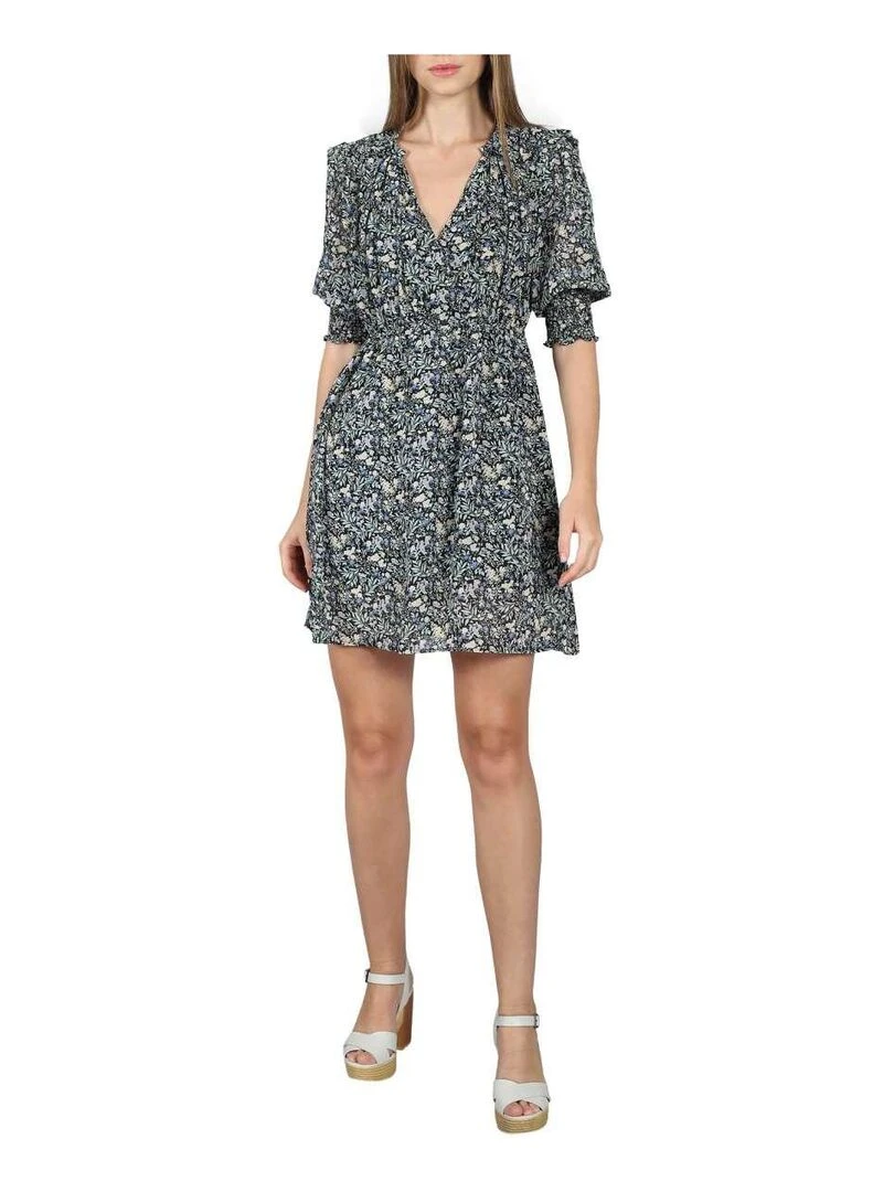 CHATTAWAK Robe courte droite Noir