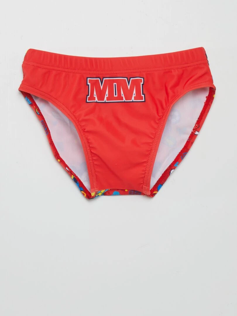 Slip de bain 'Mickey' Rouge