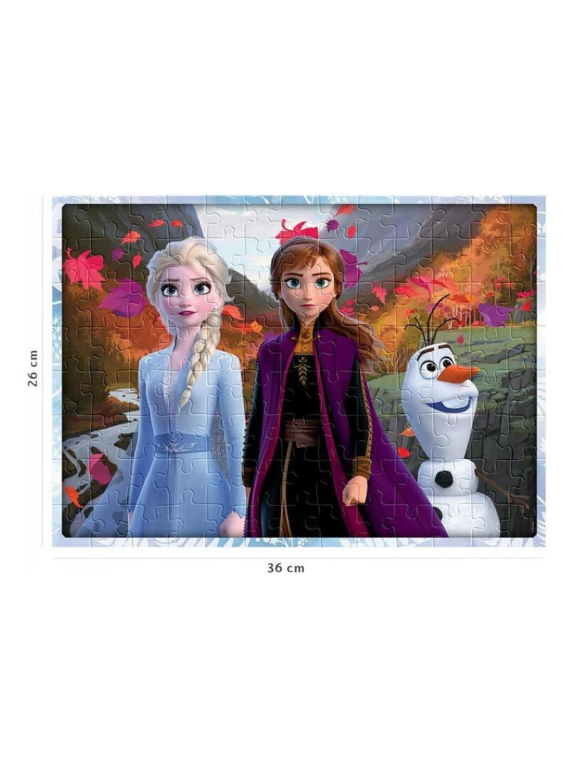 Puzzle 100 pièces : La Reine des Neiges 2 (Frozen 2) : Un monde magique   N/A
