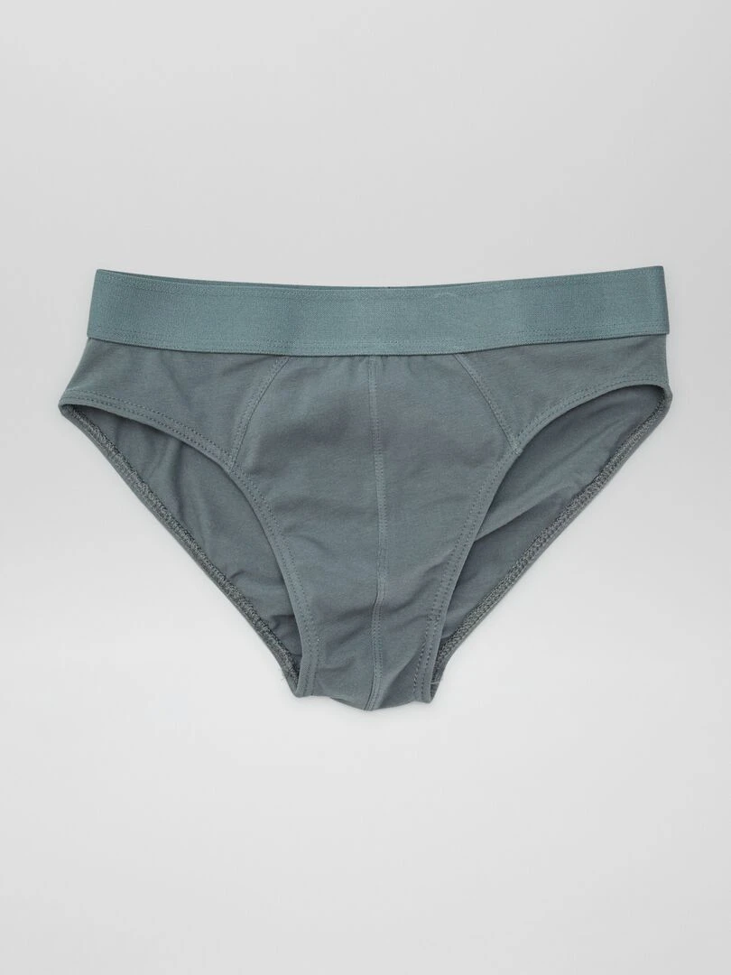 Lot de 3 slips unis   Vert/blanc/kaki