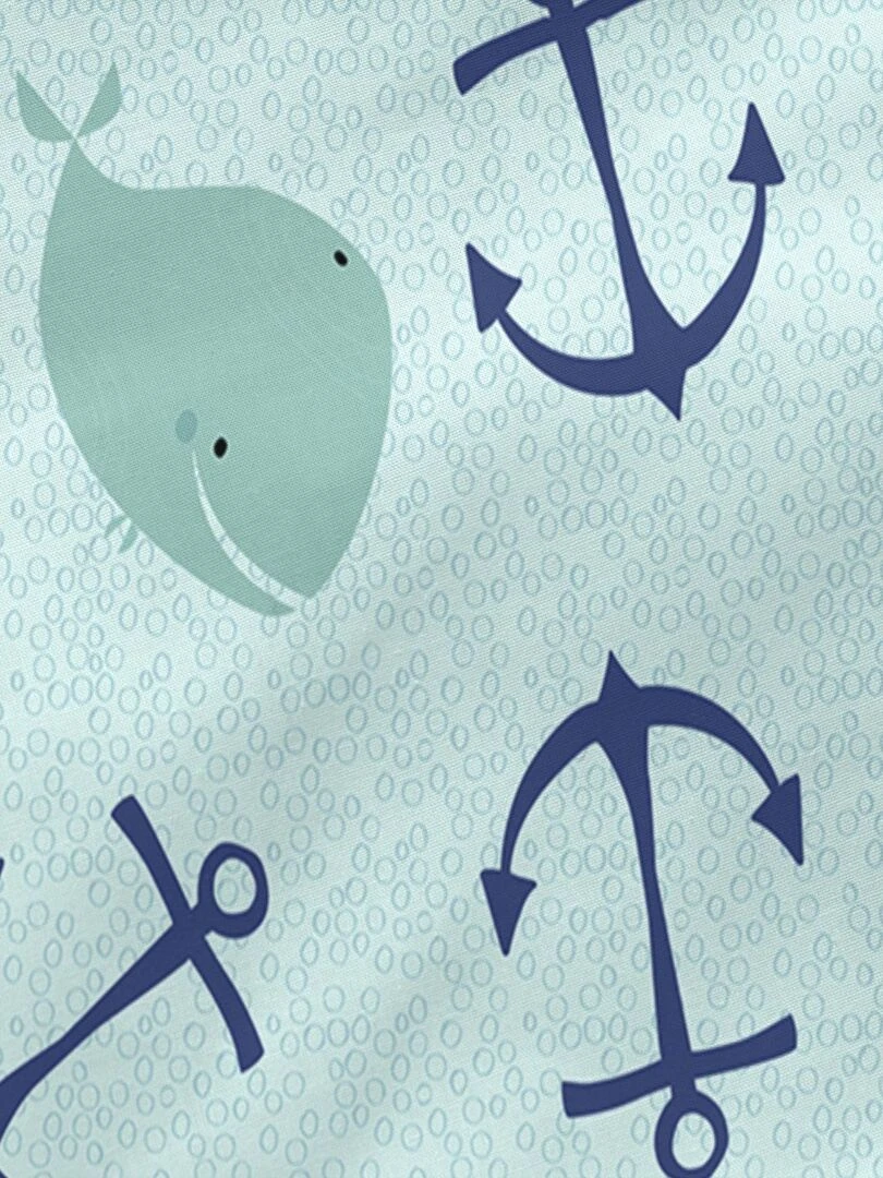 Drap housse Whale "Happyfriday"   Blanc