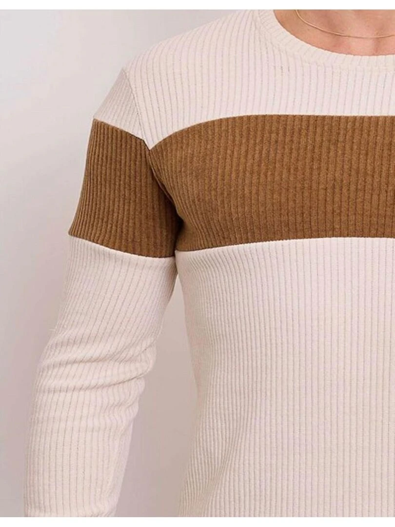 Pull manches longues Kebello   Beige