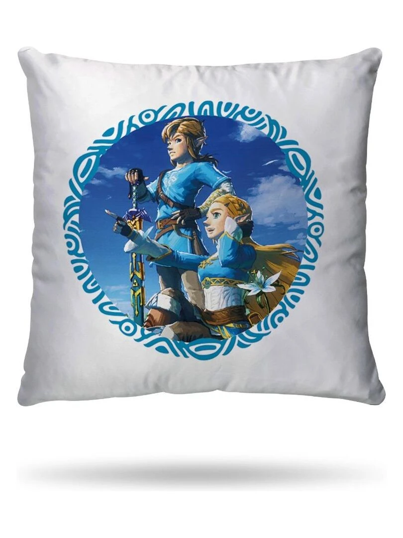 Housse de couette Zelda & Link Breath of the Wild 140x200 cm   100% Coton   Blanc