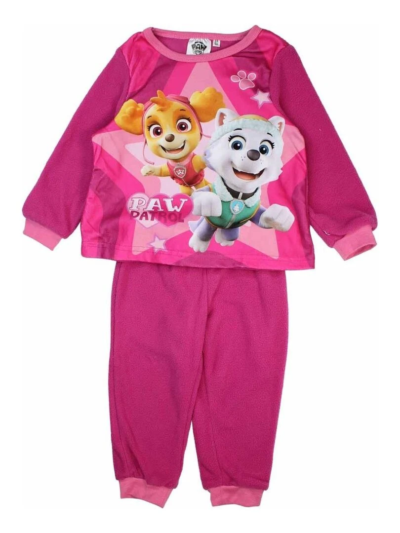 La Pat' Patrouille Pyjama fille imprimé La Pat' Patrouille Rose fushia