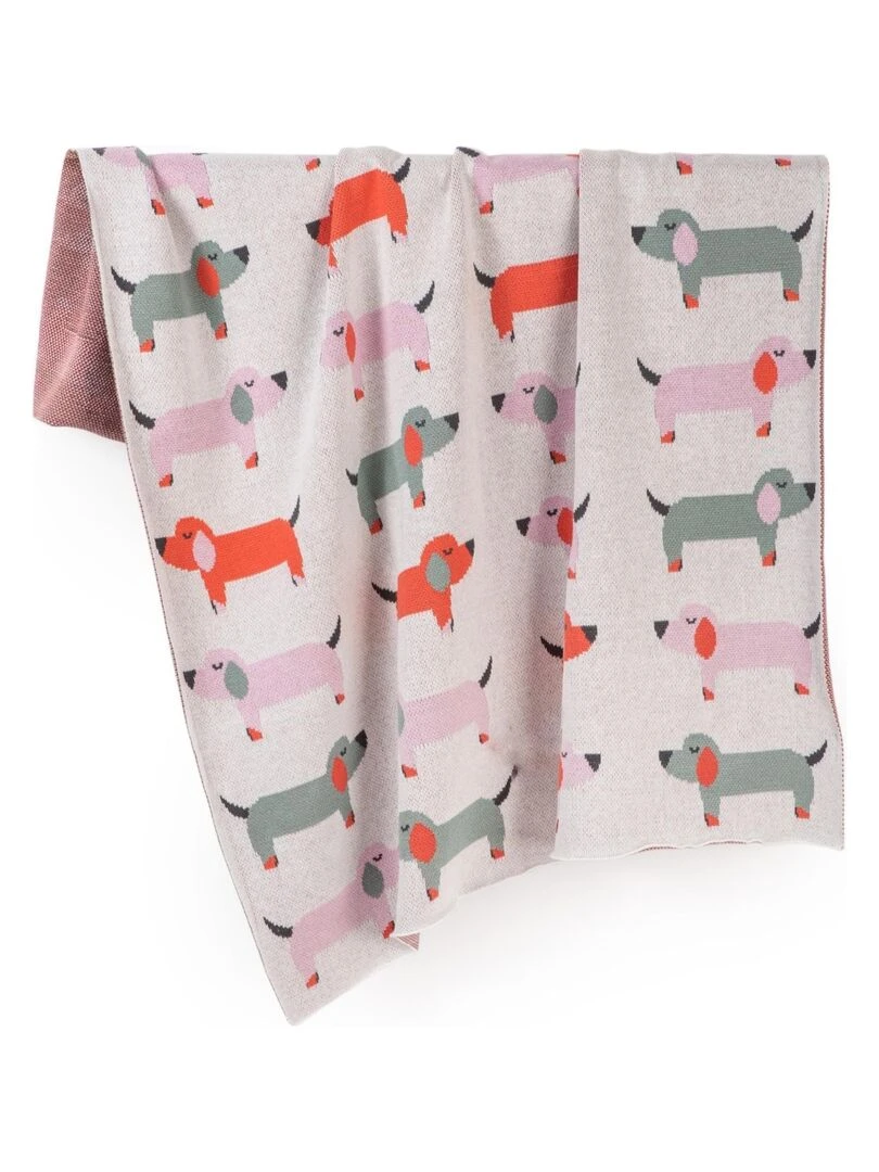 Couverture pour bébé Teckel Rose