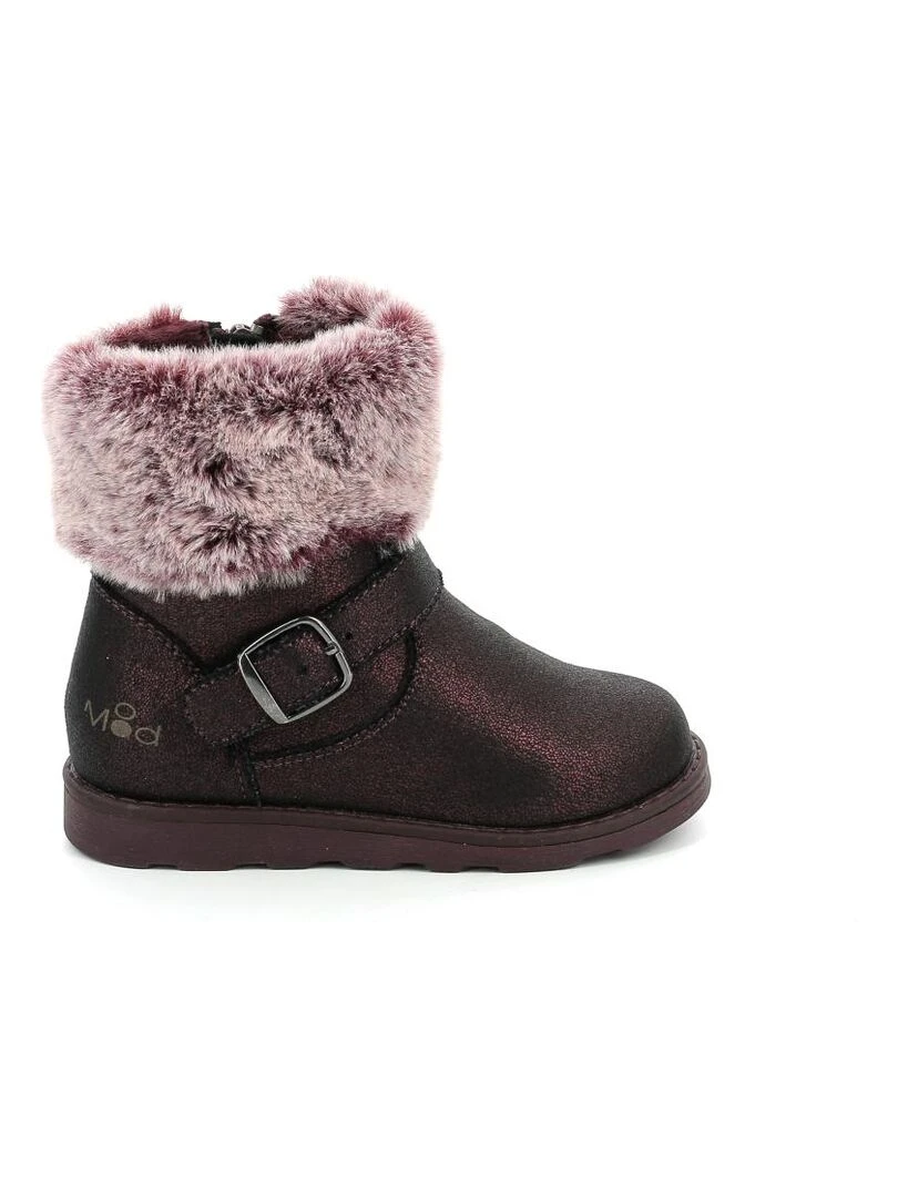 Boots Synthetique Aldizia Bordeaux