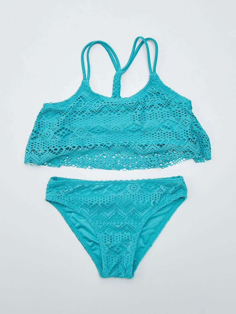 Maillot de bain ajouré 2 pièces Vert