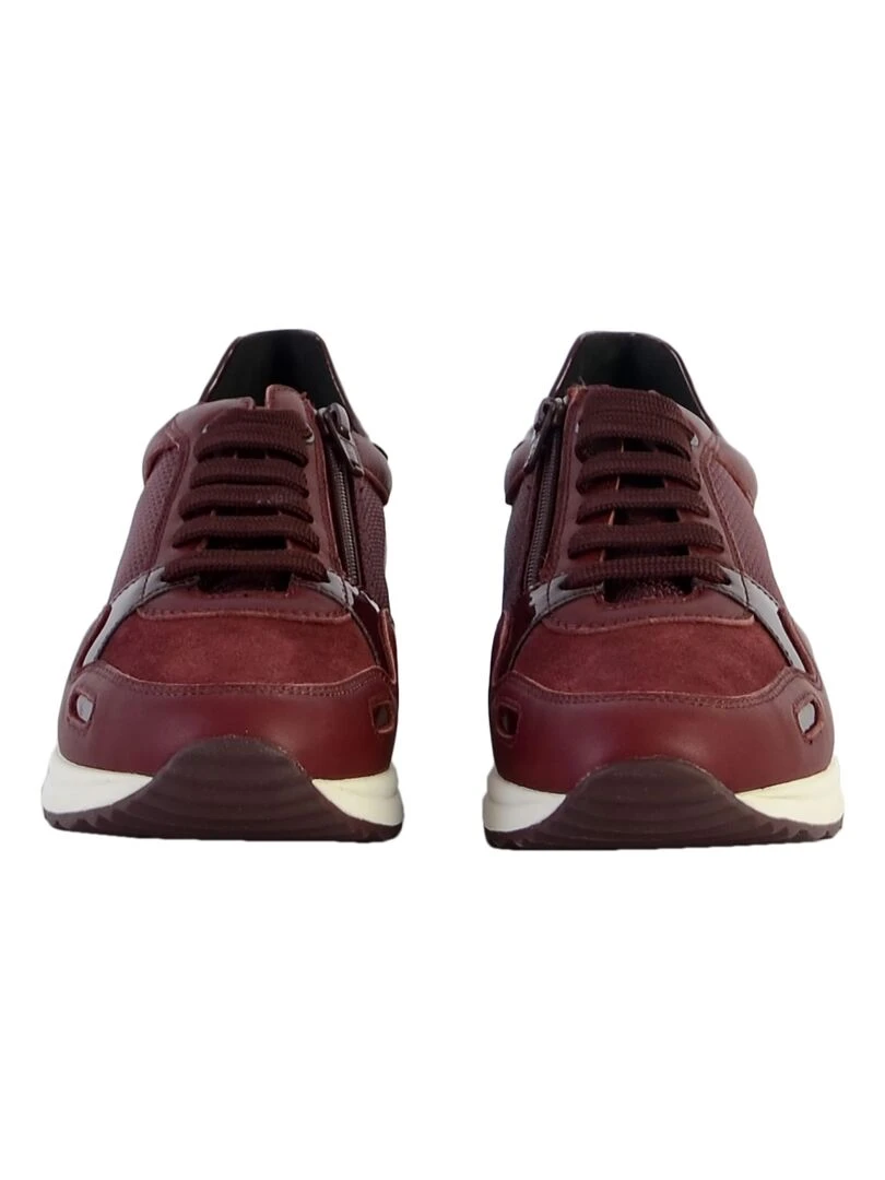 Basket Cuir Geox Airell   Rouge