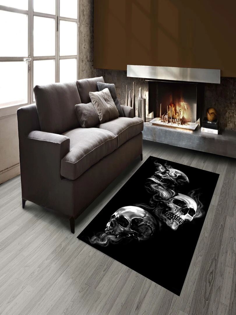 Tapis SKULL Noir Noir