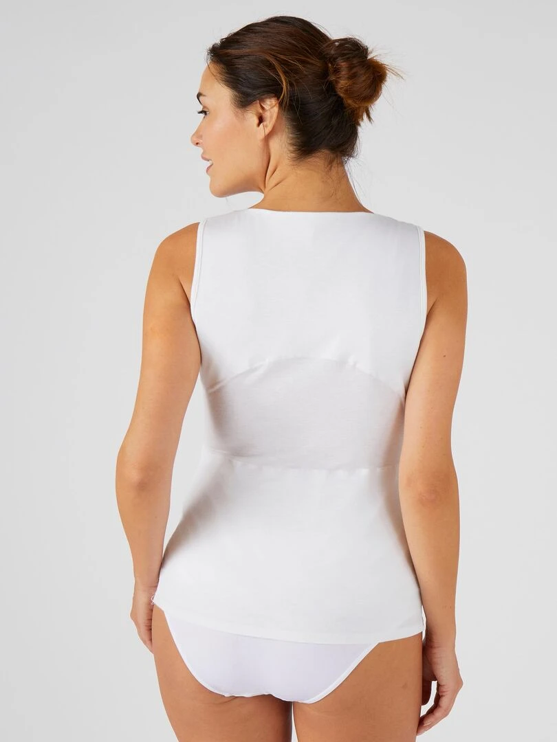 Débardeur en microfibre  effet relaxant Thermolactyl   Damart   Blanc