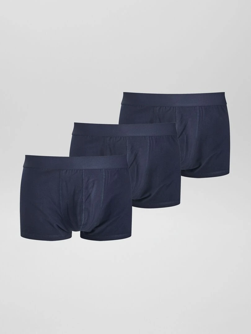 Lot de 3 boxers size+ Marine