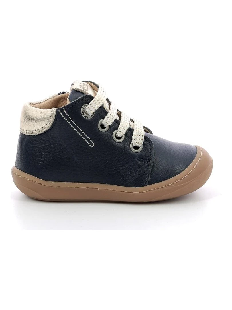 Bottillons Cuir Chyoso Bleu marine