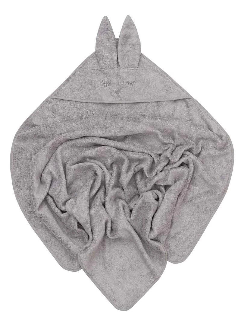 Cape de bain 100% bambou Lapinou Gris