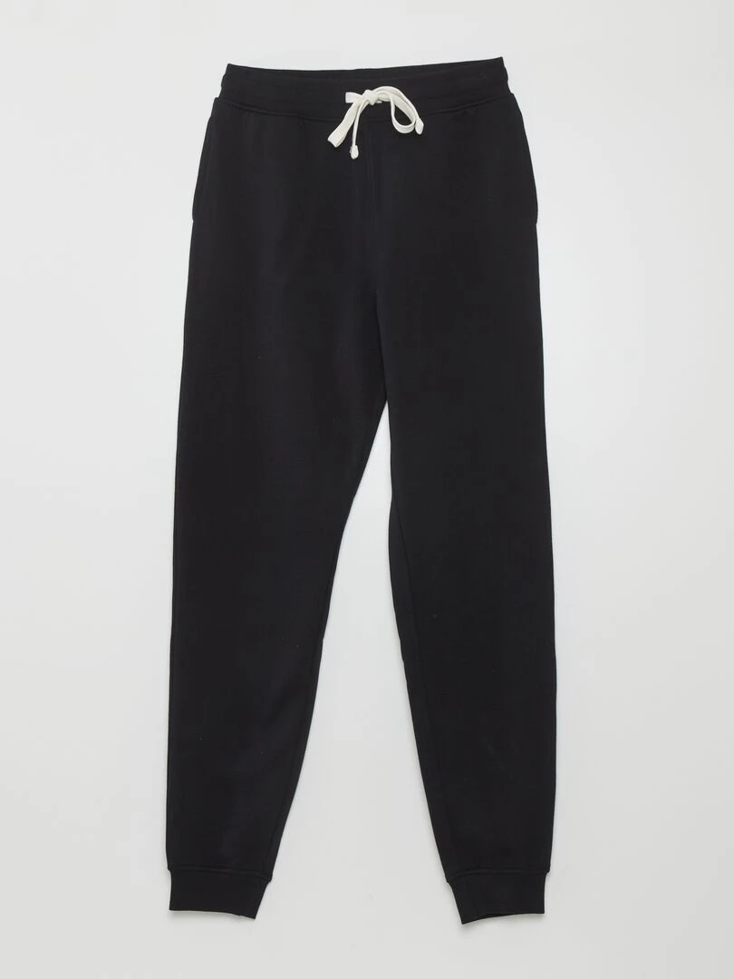Pantalon jogging en molleton noir