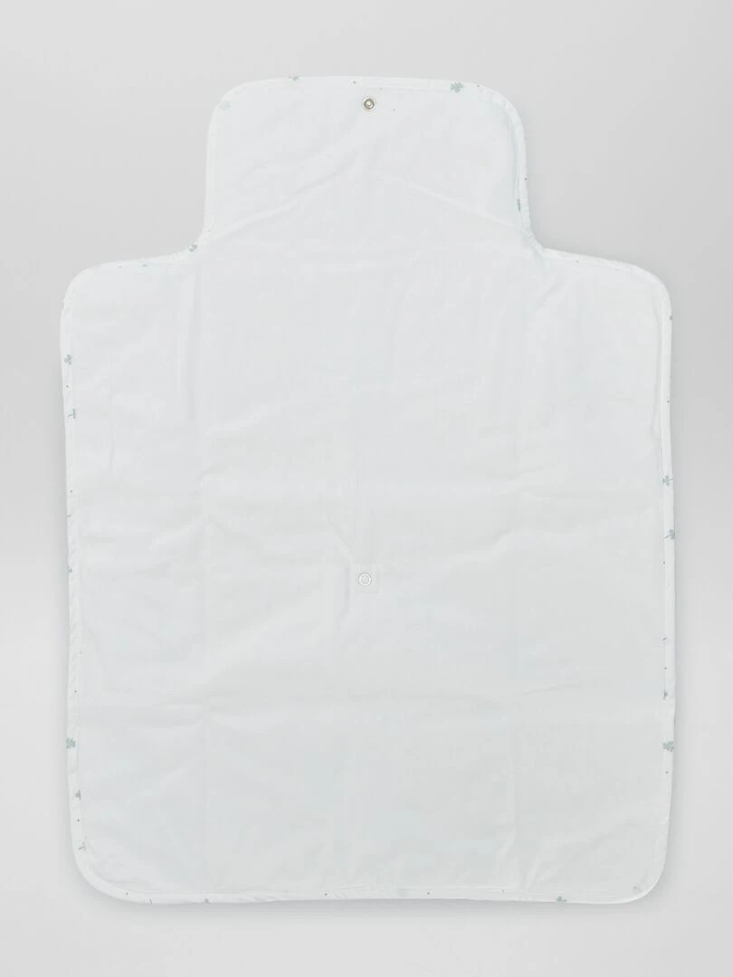 Tapis à langer imprimé 'trèfles'   Blanc trèfle