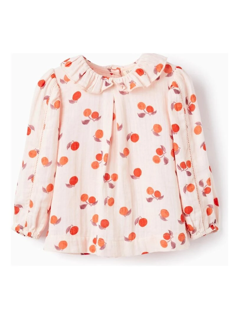 Blouse à manches longues 'Apricots' manches longues SICILIAN DAYS Rose clair
