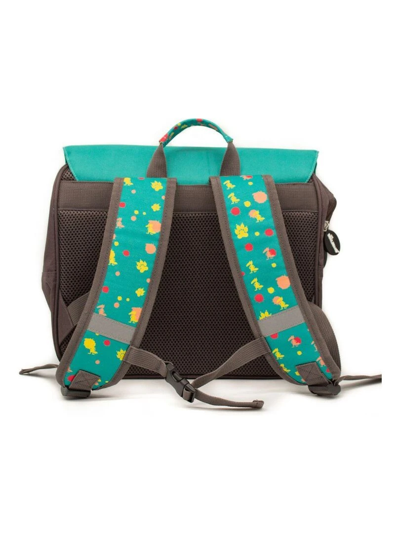 Cartable A4 maternelle Loup X Déglingos Vert