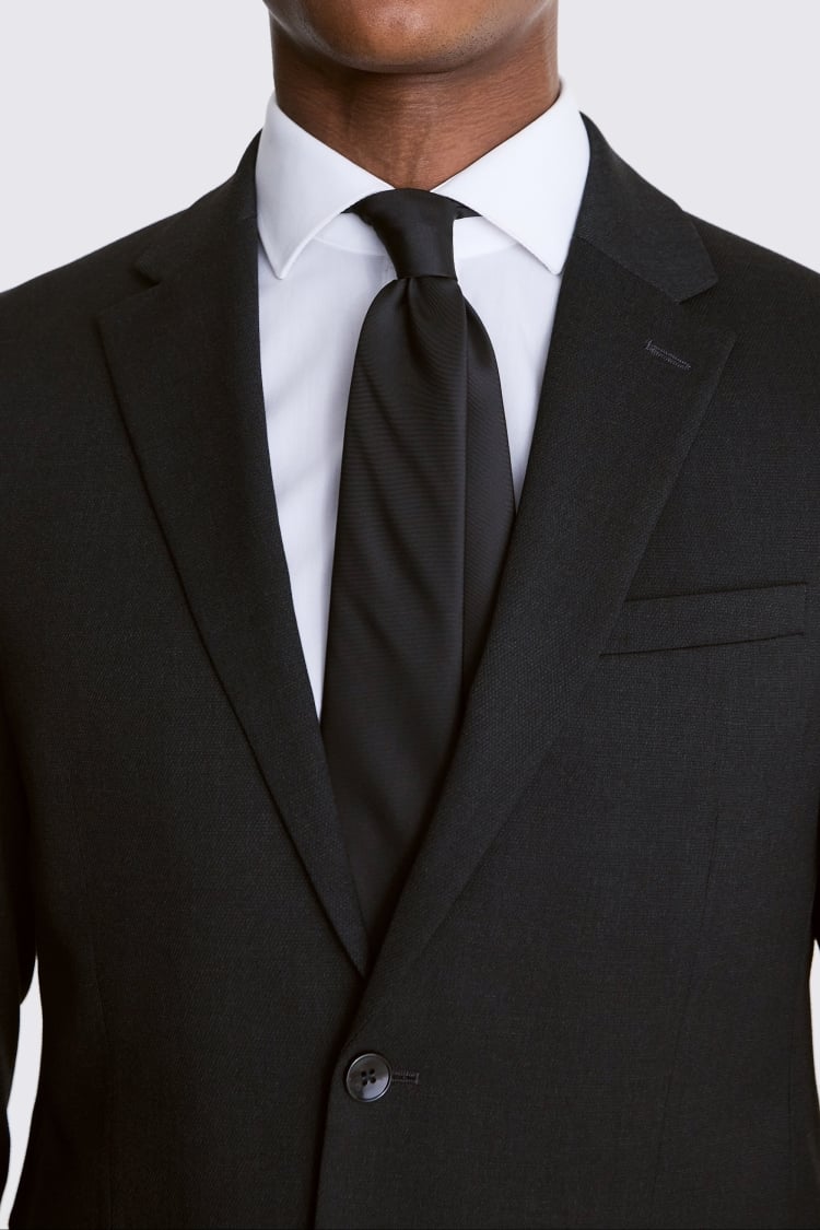 Tailored Fit Grey Stretch Jacket   Buy Online at Moss
