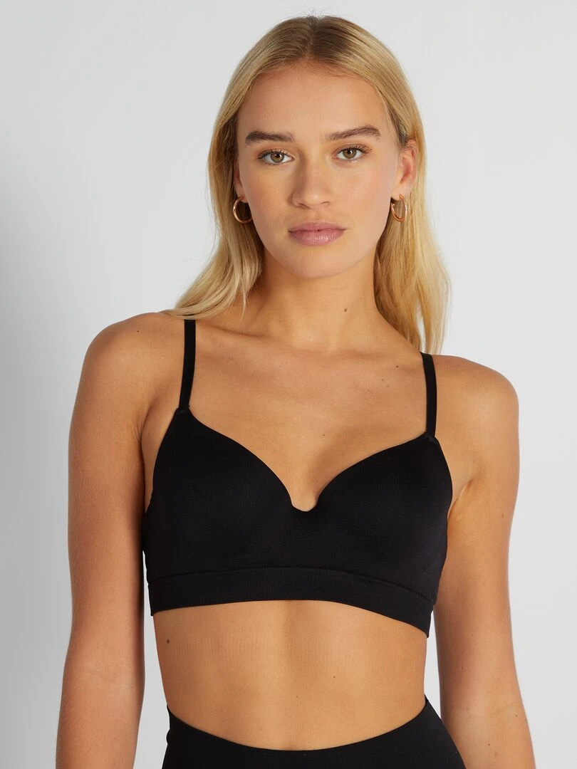 Soutien gorge effet push up   noir