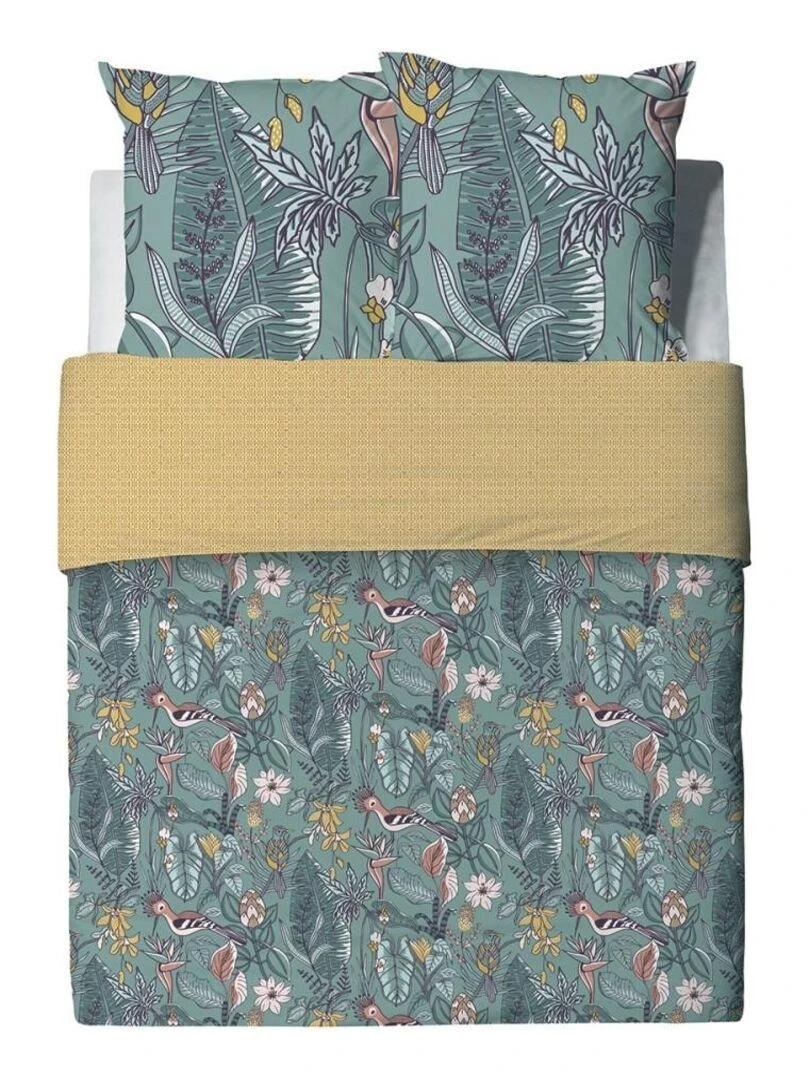 Housse de couette  Hupia + taie(s) coton 57 fils   Jaune