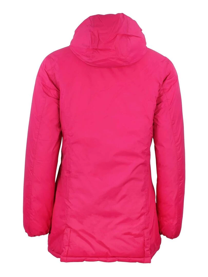 Doudoune longue réversible de ski femme AWILL   PEAK MOUNTAIN   Rose fushia