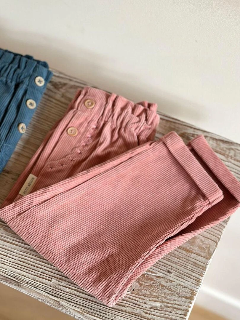 Pantalon bébé en velours côtelé Rosa   Rose