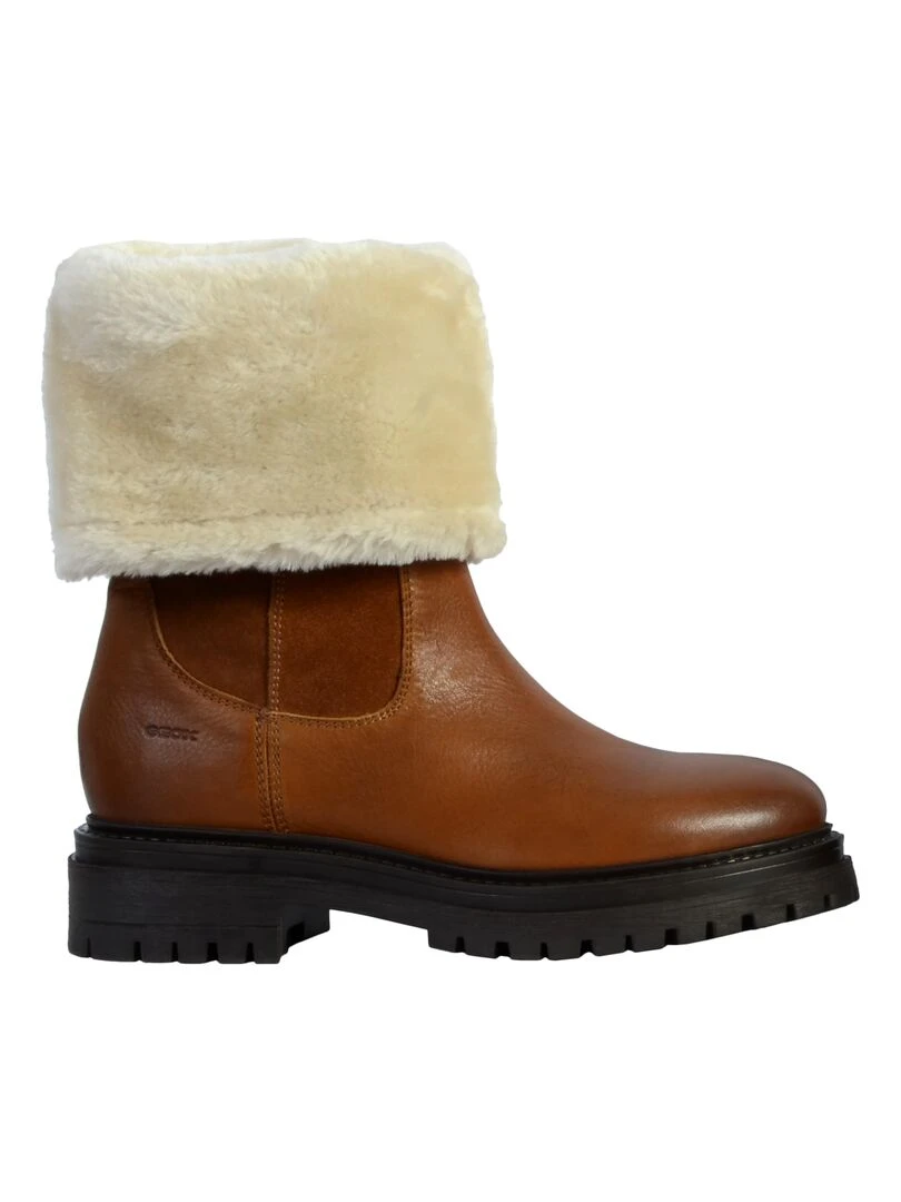 Bottes Cuir Geox Iridea Marron